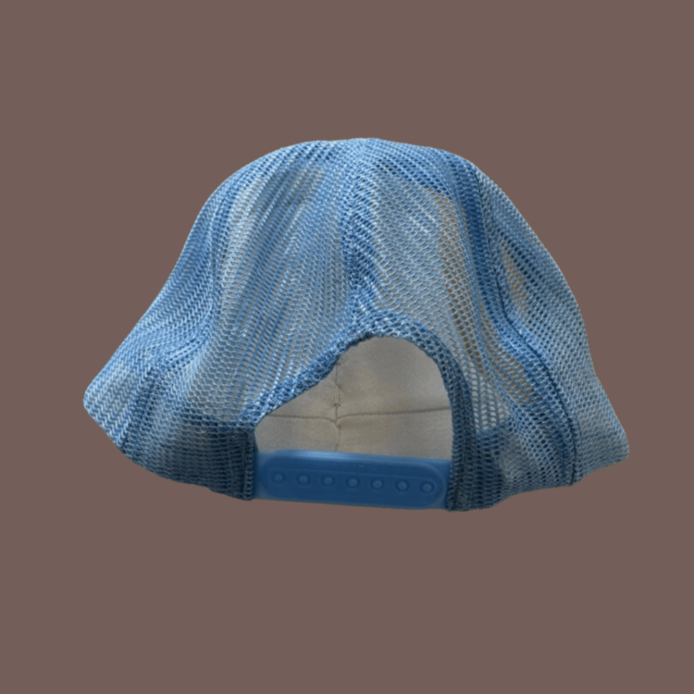 Mach Buster I Trucker Hat | Light Blue | Vintage 80s Snapback - Picture 3 of 3